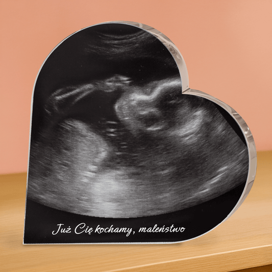 Już Cię kochamy - personalizowane serce z nadrukiem dla rodziców - Emmygift.pl