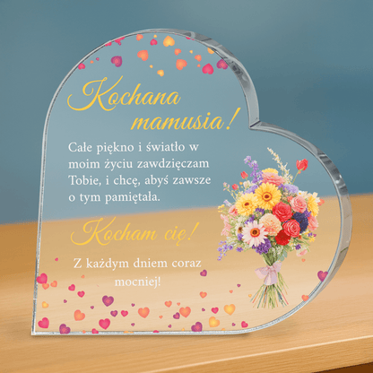 Kochana Mamusia - personalizowane serce z nadrukiem dla mamy - Emmygift.pl