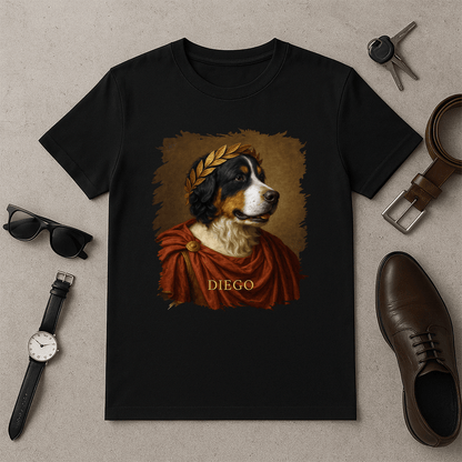 Twój pies jako Juliusz Cezar - koszulka męska z nadrukiem dla miłośnika psów - Emmygift.pl