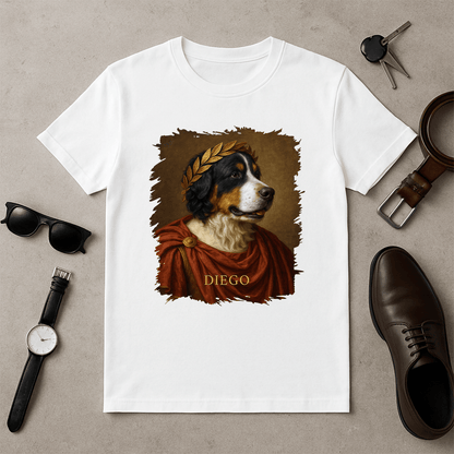 Twój pies jako Juliusz Cezar - koszulka męska z nadrukiem dla miłośnika psów - Emmygift.pl