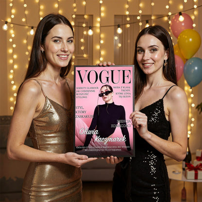 Twoja okładka magazynu - personalizowany plakat dla niej - Emmygift.pl