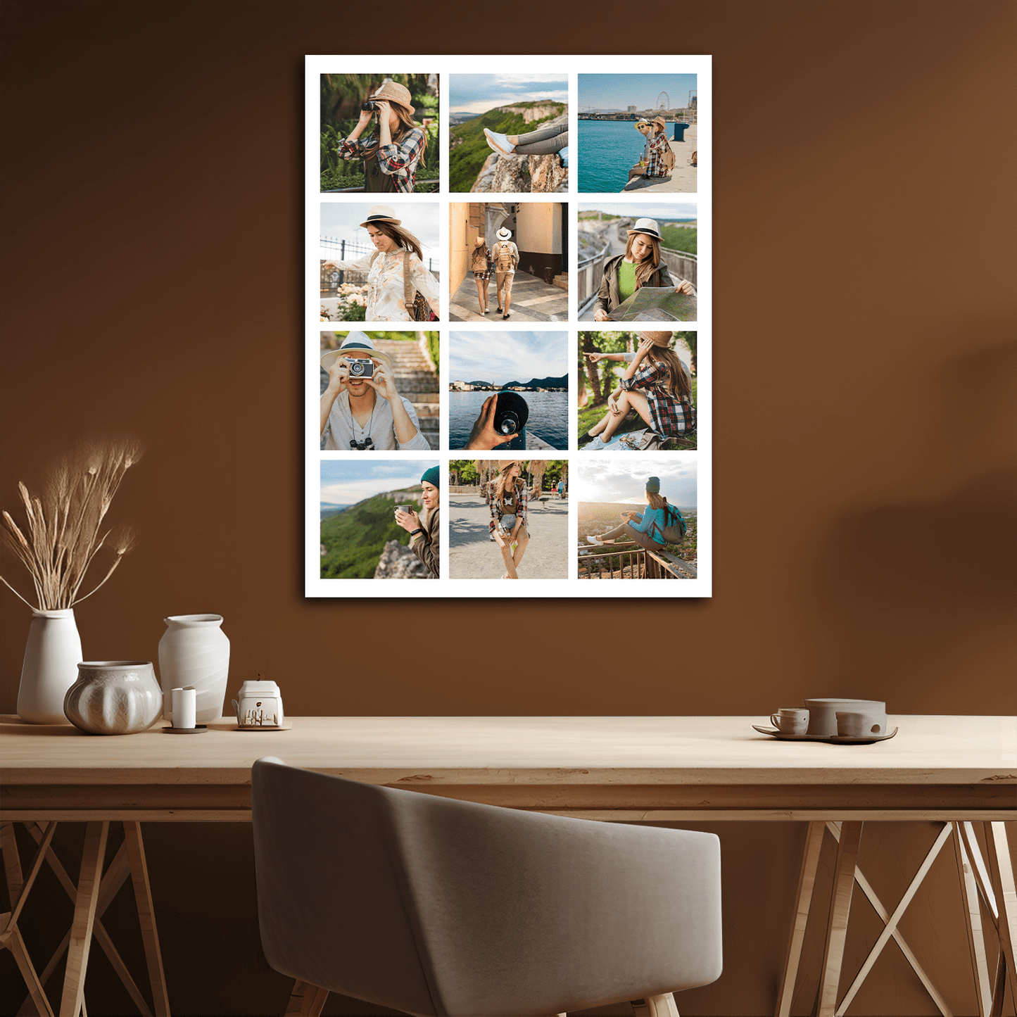 Urodzinowy fotokolaż - kolaż na płótnie dla niej - Emmygift.pl