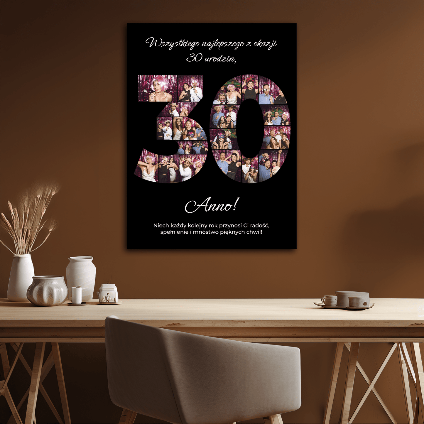 Wszystkiego najlepszego na 30. - personalizowany plakat dla przyjaciółki - Emmygift.pl