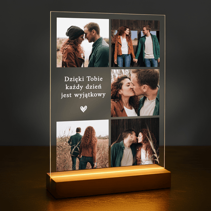 Wyjątkowe dni - druk na szkle akrylowym dla pary - Emmygift.pl