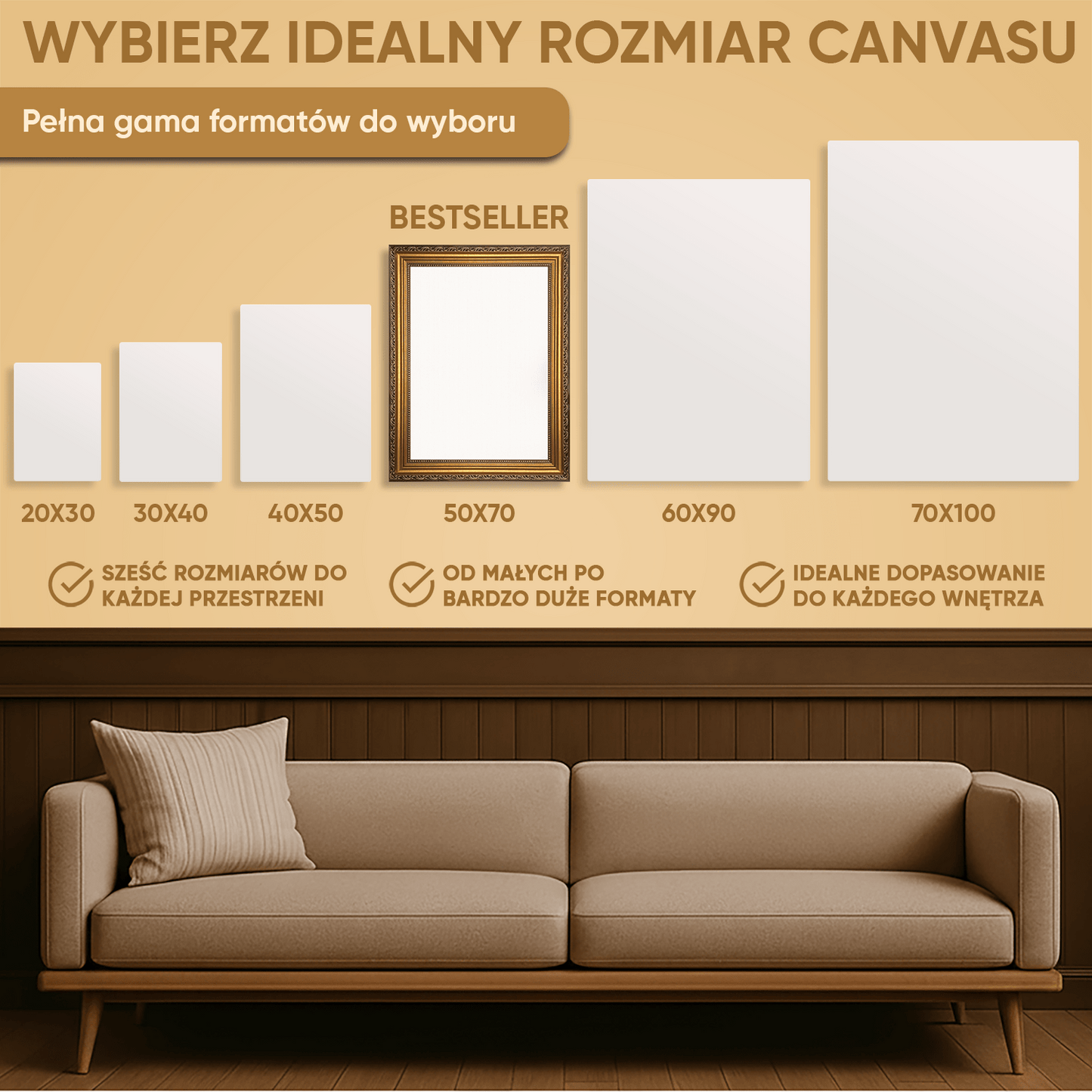 Zakochani zawsze razem - portret na płótnie dla pary - Emmygift.pl