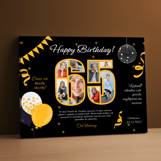Złota Harmonia – Fotokolaż na płótnie - Emmygift.pl