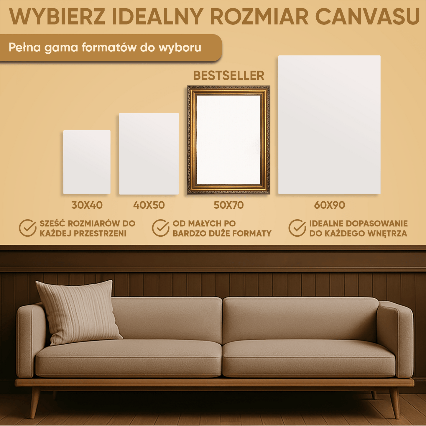 Życzenia na 40.+ zdjęcia - kolaż na płótnie dla kobiety - Emmygift.pl